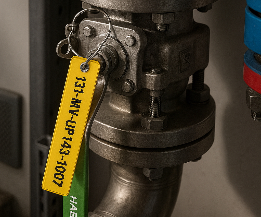 Durable asset identification tags for equipment labeling