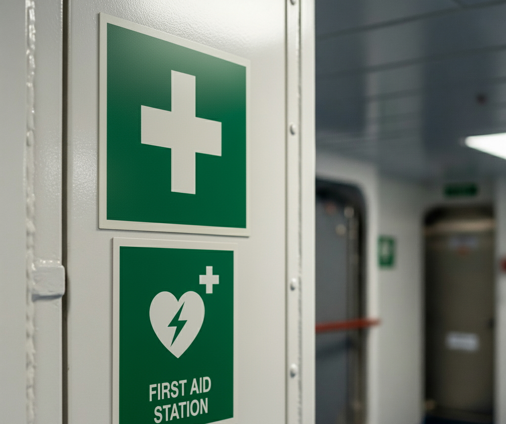 International standards compliant workplace safety signage