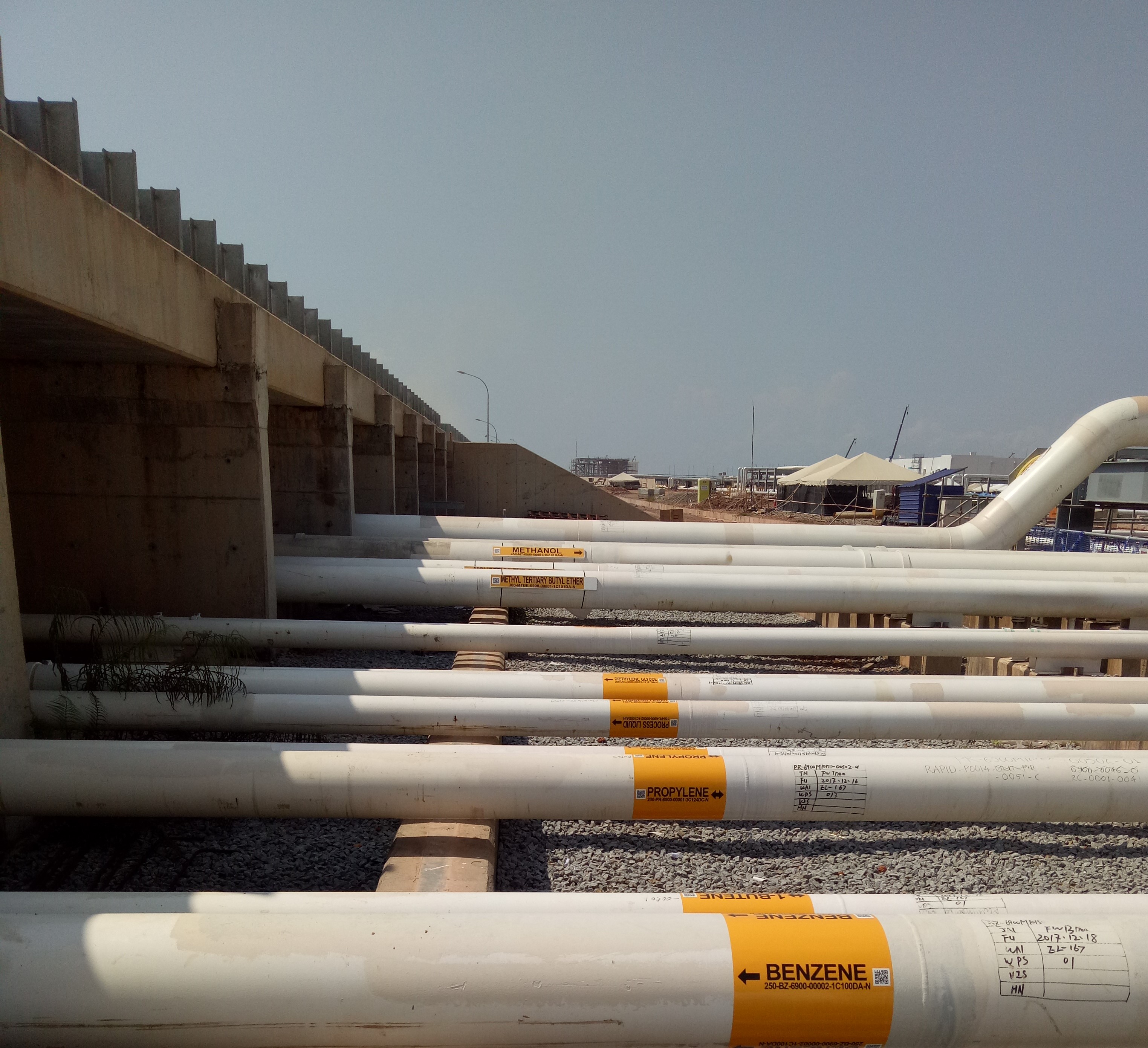 Professional onsite pipe marker installation services for industrial facilities in Singapore