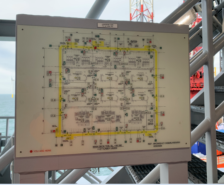 Custom fire evacuation plan and emergency procedure boards with high-quality printing on durable materials